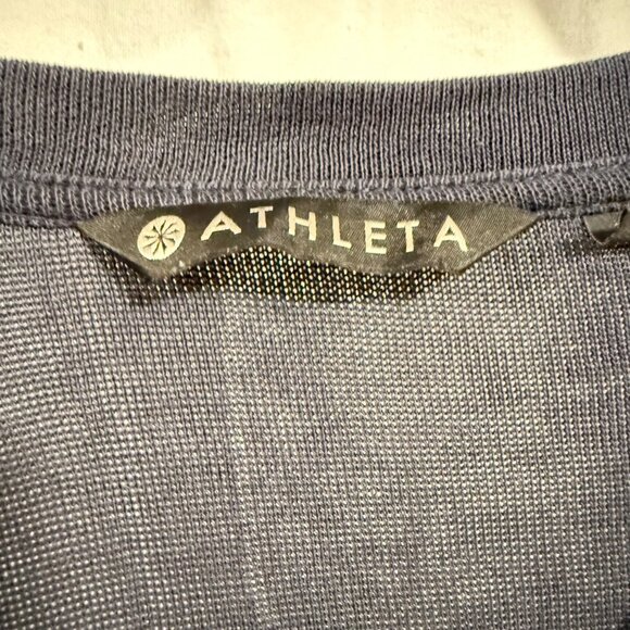 Athleta Serenity‎ Criss Cross Blue Sweatshirt Size XS - Picture 2 of 7